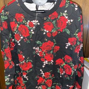 Rose printed sweatshirt